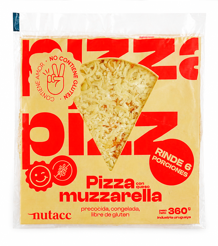 Envase de pizza de muzzarella Nutacc